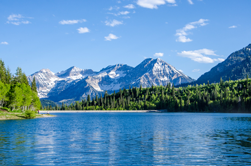 Reflecting Lake in the Mountains